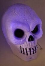 Halloween Luminous Big Skull Head Decoration Halloween Animated Skeletons Skull Ornaments Scary Halloween Costume for Halloween Interior Decoration Desktop Table Decoration - Image 3