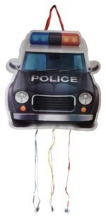 Police Car Theme Khoi Bag/Happy Birthday Pull String Pinata For Birthday Party/Construction theme Pinata/Birthday Goodies Bag/Pull String Bag/Transports Pull String Birthday Pinata - Image 3