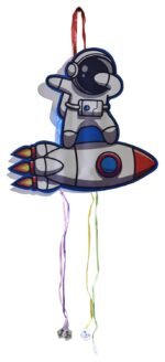 Astronaut with Rocket Outer Space Theme Pinata,Pull String Pinata Outer Space Khoi Bag/Outer Space Theme Decoration, Space Pinata, Space Khoi Bag - Image 3
