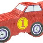 3D Red Car Pinata Party Decoration, Car Khoibag for Kids, Transport Themed Pinata for Birthday Decorations, Kids Party Decorations and Favors for Boys-Great 3D Hanging Decoration, Car Pinata