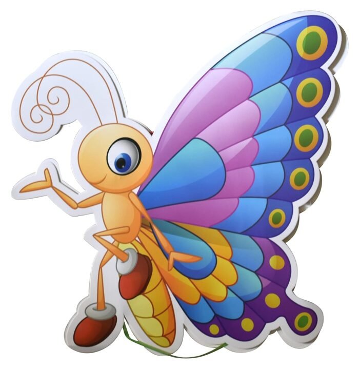 Butterfly Theme Pinata, Pull String Pinata for Birthday/Butterfly Khoi Bag/Butterfly Pinata Theme Decoration/Jungle theem Decoration,Animal Pinata - Image 1