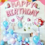 MPS MY PARTY SUPPLIERS® 1pack mermaid balloon decoration kit, under sea theme birthday decoration, mermaid foil balloon decoration(mermaid theme 3)
