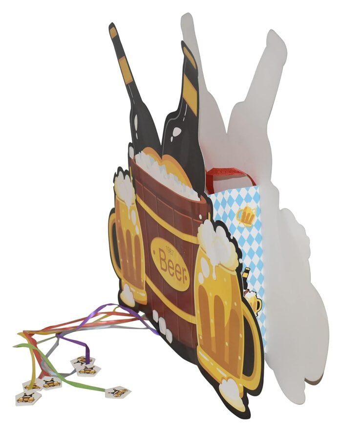 Beer Bottle Pinata Birthday Pinata/Champagne Bottle Pull String Pinata For Birthday Party/Cheers Pinata/Birthday Goodies Bag/Pull String Bag/Adult Party Surprise Bag - Image 2