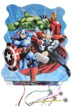 MPS MY PARTY SUPPLIERS Pull String Pinata Superhero Theme Pinata/Goodies Bag, Khoi Bag, Party Pinata, Multicolor Pinata, Kids Themed Birthday Party Supplies (Multicolor Hulk Pinata) - Image 2