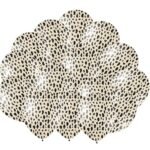 MPS MY PARTY SUPPLIERS® Set of 20 Jungle Safari Animal Pattern Print Latex Balloons 12inch Tiger Stripes Lion Cow Dog Wild Animals Print Balloons for Jungle Theme Birthday Decorations (black spots)