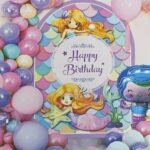 MPS MY PARTY SUPPLIERS® 44pcs mermaid balloon decoration kit, birthday decor kit for home, party hall decoration, balloons for office celebration, birthday, wedding (mermaid)