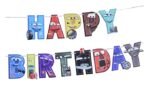 Car Theme Happy Birthday Banner,Transport Theme Birthday Decoration Kit ® Happy Birthday Banner - Image 3