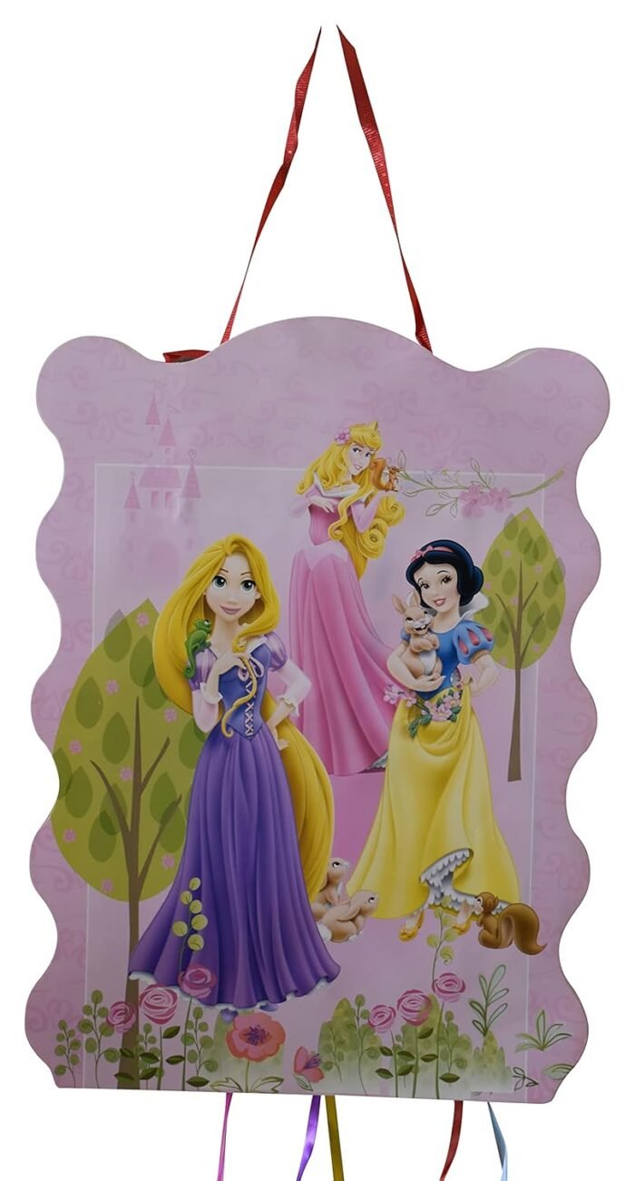 Three Princess Theme Khoi Bag/Princess Pinata,Party Pinata/Birthday Goodies Bag/Pull String Bag/Pull String Birthday Pinata/Princess Khoi Bag - Image 2