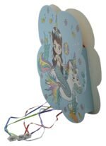 Unicorn Mermaid Theme Khoi Bag/Pinata,Party Pinata/Birthday Goodies Bag/Pull String Bag/Pull String Birthday Pinata/Under The sea Bag Handmade Bag - Image 2