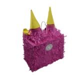 3D Pink Princess Castle Pinata,Princess Khoibag for Birthday Party, Princess Themed Birthday Decorations,Party Decorations and Favors for Girls Party Decoration,Princess Castle Paper Pinata