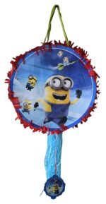 Cartoon Birthday Pinata/Happy Birthday Print Pull String Pinata For Birthday Party/Party Pinata/Birthday Goodies Bag/Pull String Bag/Pull String Birthday Pinata