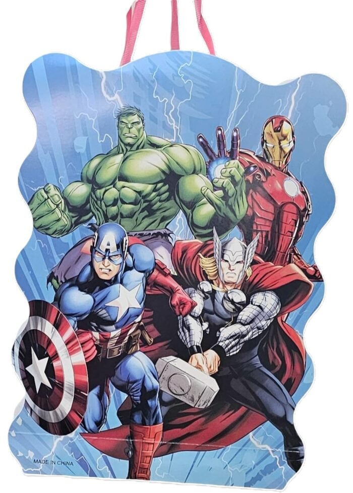 MPS MY PARTY SUPPLIERS Pull String Pinata Superhero Theme Pinata/Goodies Bag, Khoi Bag, Party Pinata, Multicolor Pinata, Kids Themed Birthday Party Supplies (Multicolor Hulk Pinata) - Image 1