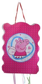Pig Birthday Pinata/Happy Birthday Print Pull String Pinata For Birthday Party/Party Pinata/Birthday Goodies Bag/Pull String Bag/Boy Girl Theme Party Decoration - Image 2