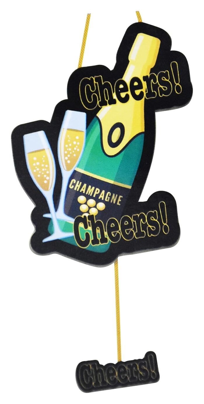 Champagne Bottle Pinata Birthday Pinata/Champagne Bottle Pull String Pinata For Birthday Party/Cheers Pinata/Birthday Goodies Bag/Pull String Bag/Champagne Bottle Khoi Bag - Image 2