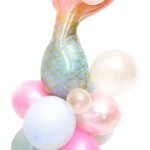 Set of 12 Mermaid Birthday Balloons Party Supplies or Baby Shower Balloons Enchanted Mermaid Party Balloons Mermaid Tail balloon