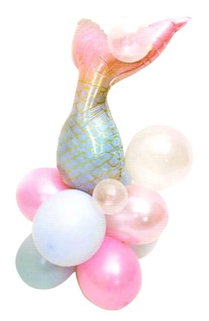 Set of 12 Mermaid Birthday Balloons Party Supplies or Baby Shower Balloons Enchanted Mermaid Party Balloons Mermaid Tail balloon