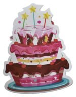 Birthday Cake Theme Pi®ata Pull String Pinata/Birthday Khoi Bag/Cake Theme Decoration/Khoi Bag/Birthday Candy Bag - Image 3
