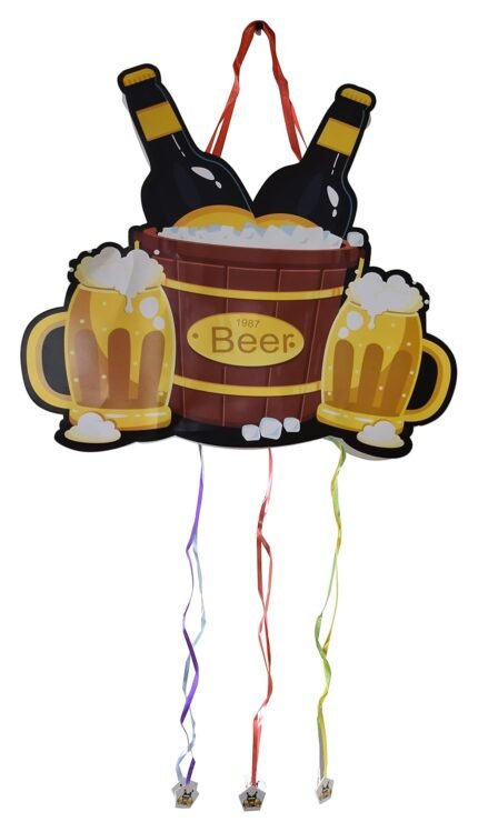 Beer Bottle Pinata Birthday Pinata/Champagne Bottle Pull String Pinata For Birthday Party/Cheers Pinata/Birthday Goodies Bag/Pull String Bag/Adult Party Surprise Bag