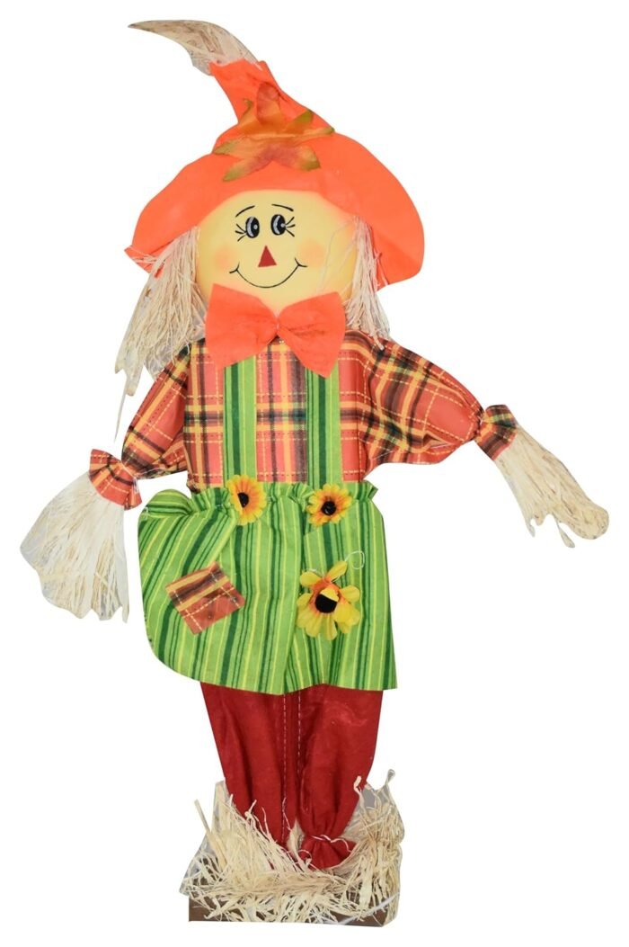 2PC Standing Scarecrows for Halloween Scarecrow Ornaments Swing Ornament Scarecrow Decoration for Garden Home Yard Porch, Halloween Couple Decor - Image 4