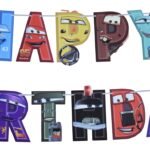 Car Theme Happy Birthday Banner,Transport Theme Birthday Decoration Kit ® Happy Birthday Banner