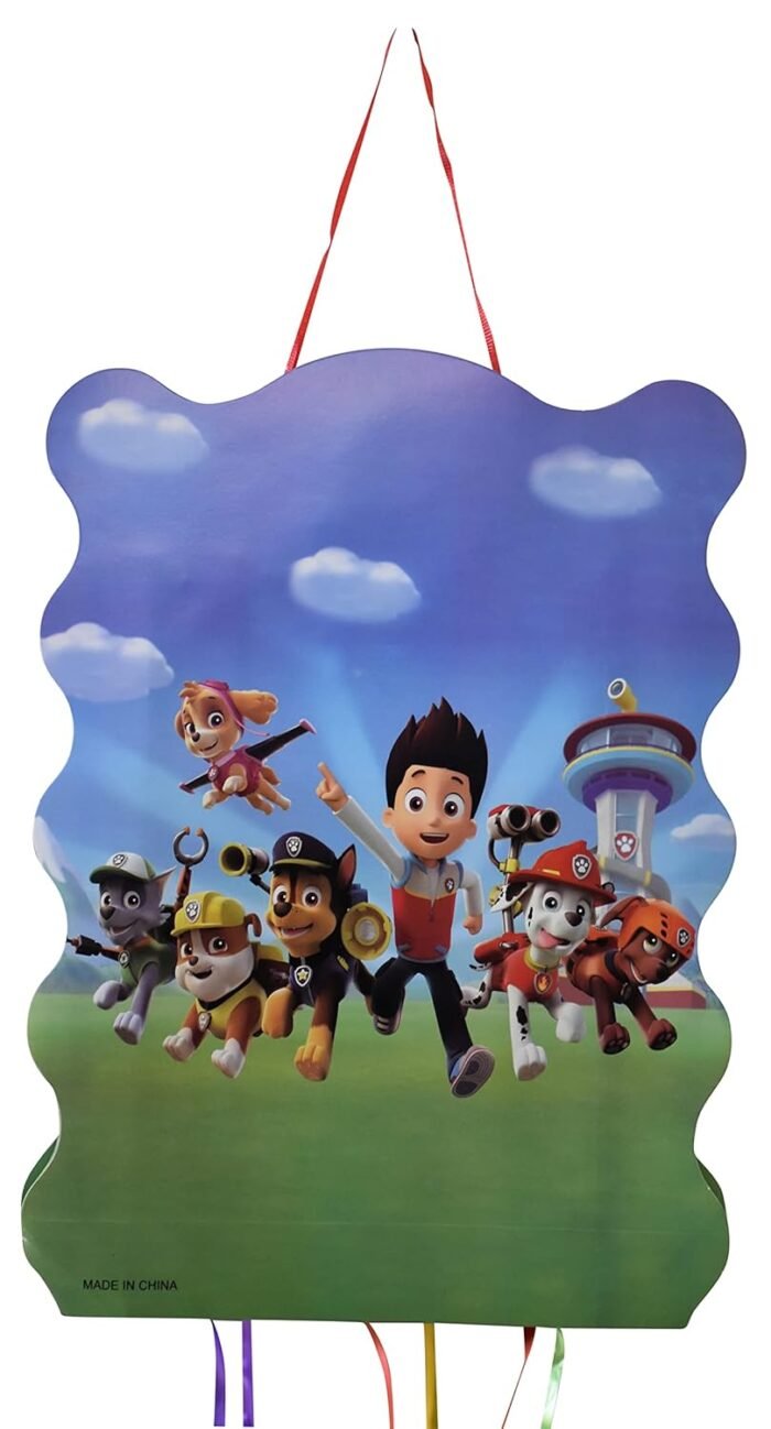 Cartoon folding pinata, Dog Pinata, Theme party game decoration/Party Pinata/Goodies Bag for Birthday/Pull String pinata, Pull String Bag for Birthday PArty - Image 2