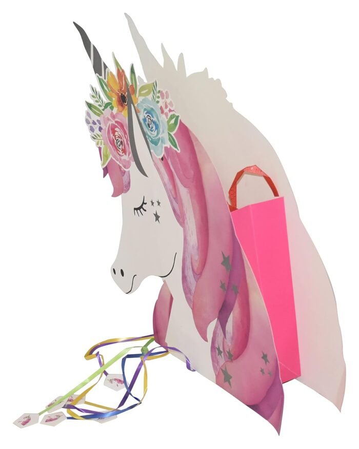Unicorn Theme Pinata Pull String Pinata Birthday/Unicorn Khoi Bag/Unicorn Theme Decoration/Unicorn Theme Birthday Decoration - Image 2