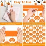 Halloween Party Decorations 3.3 x 6.6 FT Tinsel Foil Fringe Curtains,Orange Pumpkin Backdrop Decoration,Orange Party Streamers for Halloween Party Photo Booth Props Door Decorations - Image 4