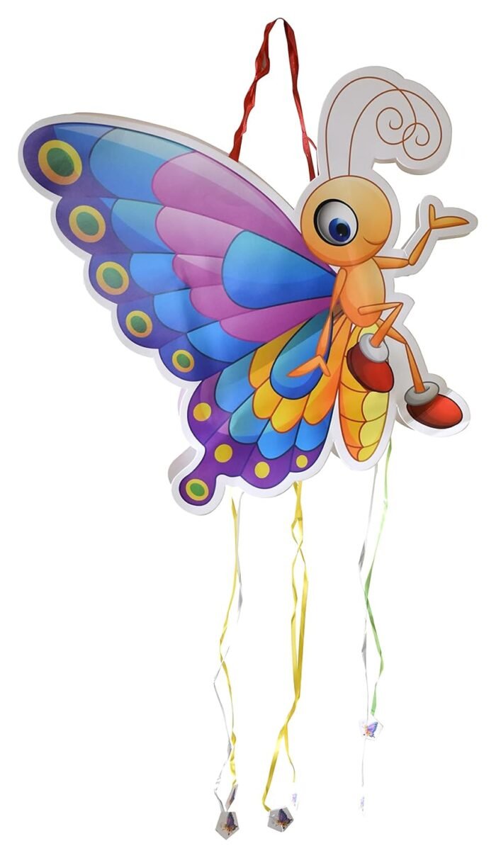 Butterfly Theme Pinata, Pull String Pinata for Birthday/Butterfly Khoi Bag/Butterfly Pinata Theme Decoration/Jungle theem Decoration,Animal Pinata - Image 3