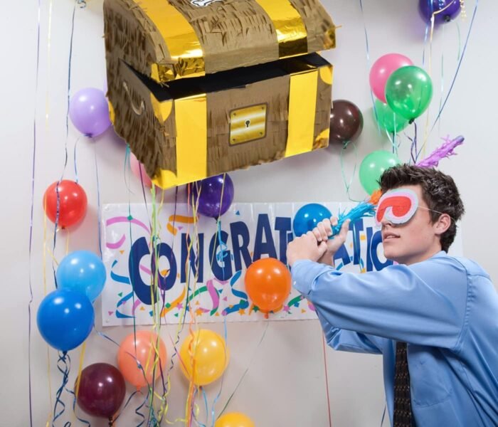 3D Pirate Treasure Chest 3D Pinata for Birthday, Pirate Khoibag for Pirate Themed Birthday Decorations, Pirates Party Decorations and Favors for Boys-Great 3D Hanging Decoration, Pirate Paper Pinata - Image 4