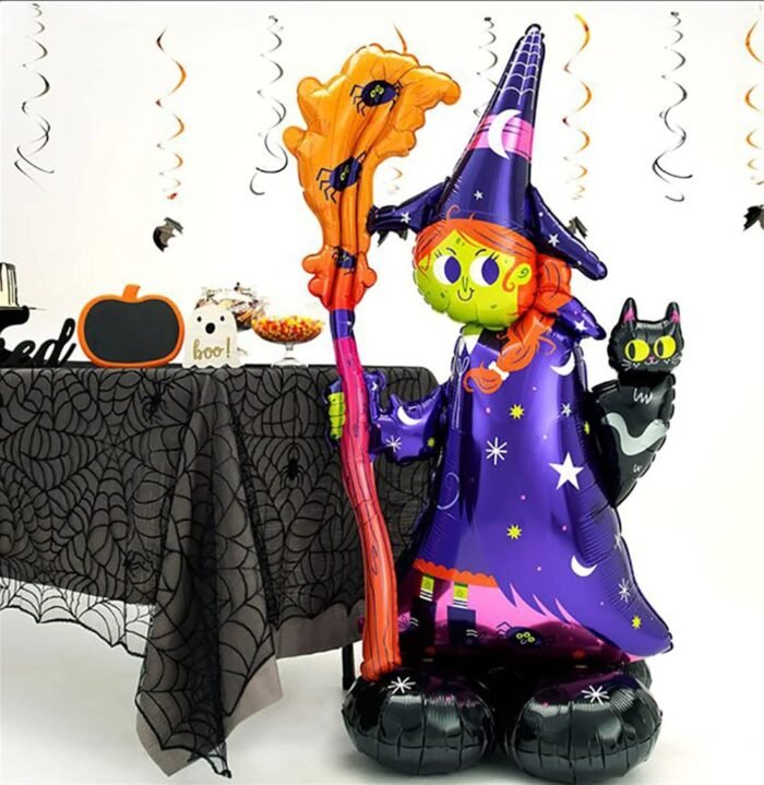 Witch Halloween Balloon,Halloween Balloon, Halloween Witch Balloon Decor, Halloween Decorations, Halloween Party Balloons, Halloween Photo Props Backdrop - Image 2