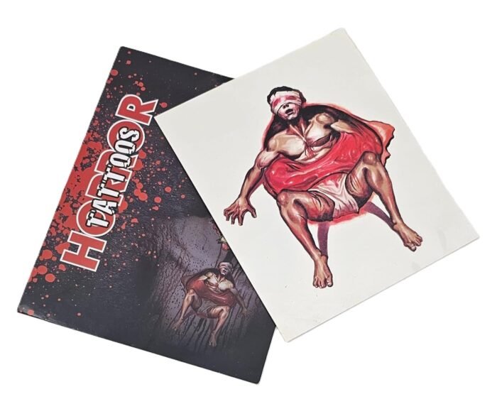 MPS My Party Suppliers Halloween 3D Tattoo, Tattoo for Costume Party, Halloween Makeup, Zombie Vampire Make Up, Temporary Tattoos, Fake Scary Tattoos, Halloween Scars and Wounds, Horror Tattoo - Image 4