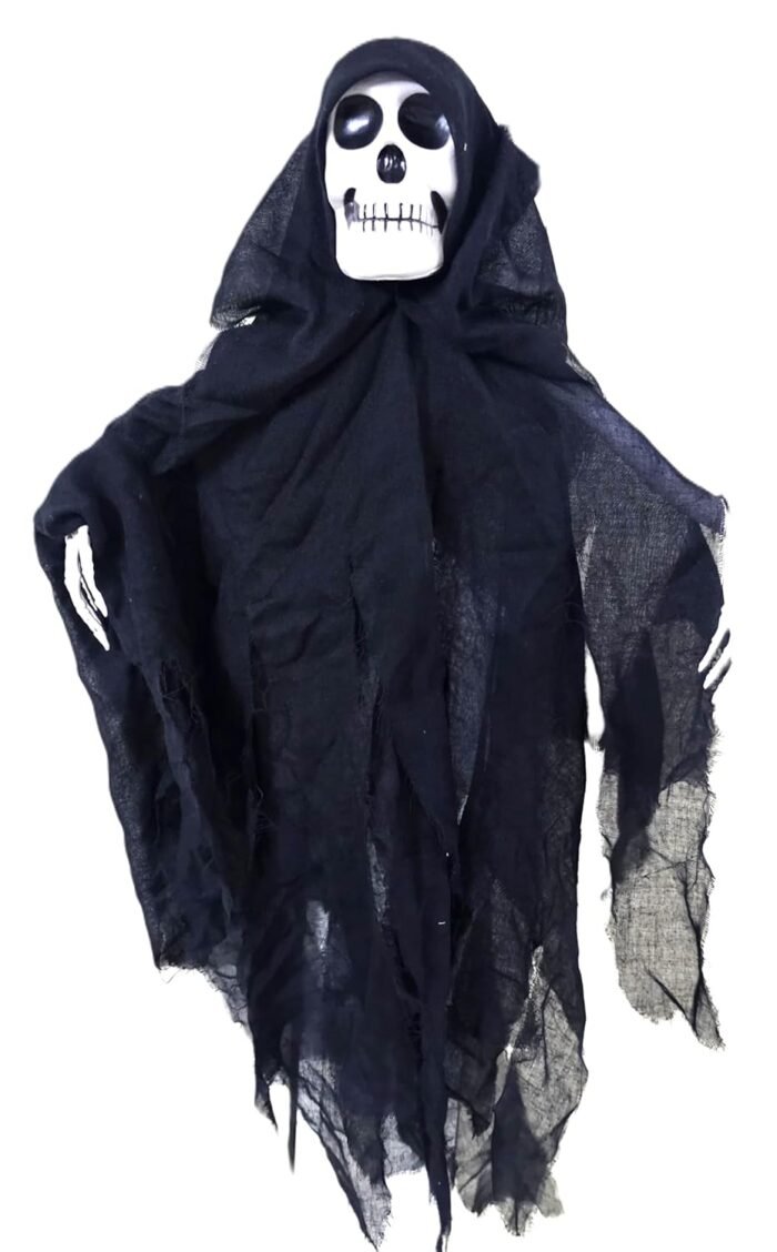 71oUI39sdCL._SL1500_ MPS My Party Suppliers 1 pc Scary Halloween Skeleton Ghost, Halloween Skeleton Decoration, Horror Hanging Ghost, Halloween Theme Home Decor Party, Halloween Hanging Decoration, Halloween Witch - Image 1