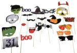 Spider and Ghost Trick or Treat Spooky Halloween Decorative Photo Props, Halloween Party Prop Photo Booth Props DIY Kit for Party Supplies Photo Booth Props - Image 4