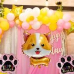 MPS MY PARTY SUPPLIERS® Set of 5 cute dog foil balloon, animal paw balloons, jungle theme, golden star balloons, Dog Puppy Foil Balloon for Kids, Foil Balloon for Dog Pet Birthday Decoration Supplies - Image 6