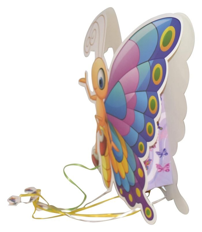 Butterfly Theme Pinata, Pull String Pinata for Birthday/Butterfly Khoi Bag/Butterfly Pinata Theme Decoration/Jungle theem Decoration,Animal Pinata - Image 2