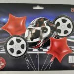 1Set Motorcycle Helmet Balloon Wheel Tire Racing Balloons Birthday Decor Boys Race Car Dirt Bike Hot Wheel Party Supplies