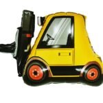 Cartoon Construction Car Grab Digger Forklift Car Foil Balloon Tractor Kids Boys Gifts Birthday Baby Shower Party Decorations suppliers (Forklift)