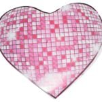 Disco Pink Love Hear Pi®ata, Pull String Heart Pinata for Party Decoration/Heart Khoi Bag/Love Heart Theme Decoration