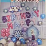 MPS MY PARTY SUPPLIERS® 40pcs balloon decoration kit, frozen theme birthday decoration for girls, balloons for birthday, princess theme decoration (frozen theme 3)