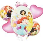 Fairy Princess theme foil Balloon set of 5 for Birthday and princess theme party, fairy theme balloons