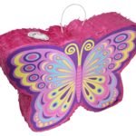Butterfly Theme Pinata, Pull String Pinata for Birthday/Butterfly Khoi Bag/Butterfly Pinata Theme Decoration