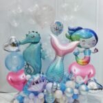 Mermaid Party Decorations, Mermaid Birthday Party Decorations for Girls, Mermaid Kit Birthday Party Supplies, Mermaid theme Party Balloons Kit, Mermaid Balloons