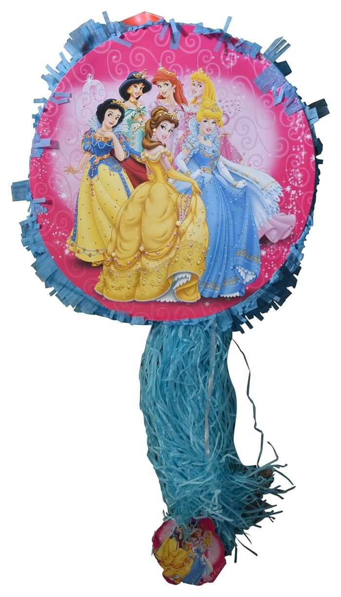 81X1cMWKY+L._SL1500_ Princess Theme Khoi Bag/Princess Pinata,Party Pinata/Birthday Goodies Bag/Princess Pull String Bag/Pull String Birthday Pinata/Princess Khoi Bag for Birthday - Image 1