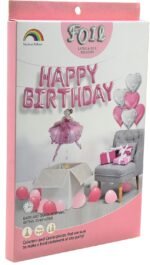 Princess-themed party supplies, Girl birthday party decorations Princess Balloons Bouquet ，Happy Birthday Letter Balloon Kit - Image 3