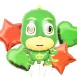 pj mask owlette cartoon charcter foil balloon set of 5 for birthday decoration (Set of 5 Balloon)
