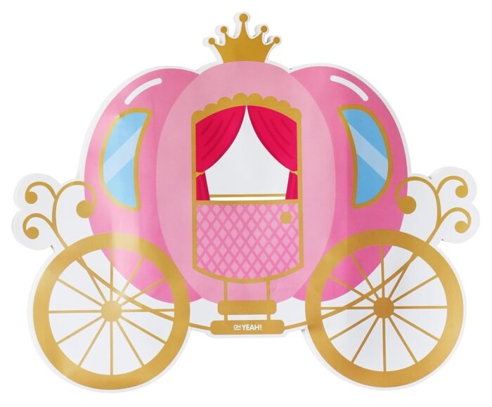 CarriageTheme Pinata, Pull String Pinata for Birthday/Butterfly Khoi Bag/Carriage Sparkle Princess Pinata Pull String / 1st Birthday Khoi Bag, Pull String Bag for Birthday - Image 3