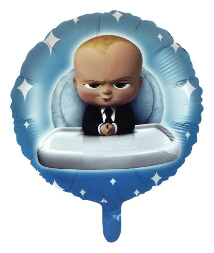 2 PCS Baby Boss Foil Balloons For Kids Birthday Baby Shower Baby Boss Themed Party Decorations