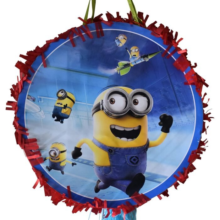 Cartoon Birthday Pinata/Happy Birthday Print Pull String Pinata For Birthday Party/Party Pinata/Birthday Goodies Bag/Pull String Bag/Pull String Birthday Pinata - Image 2