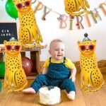 MPS MY PARTY SUPPLIERS® 1pc 119*49cm Leopard foil balloon, Animal Leopard Balloons, safari animals foil balloon, Jungle theme birthday decoration, Wild animal Cheetah Birthday Party Decoration Balloon - Image 5