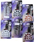 1 Set Assorted Design Halloween Press On Nails/Halloween Nail Set, Halloween Press on Nails Short Fake Nails Spider-Web Artificial Nails Acrylic Full Cover Nail False Fingernails for Women - Image 2